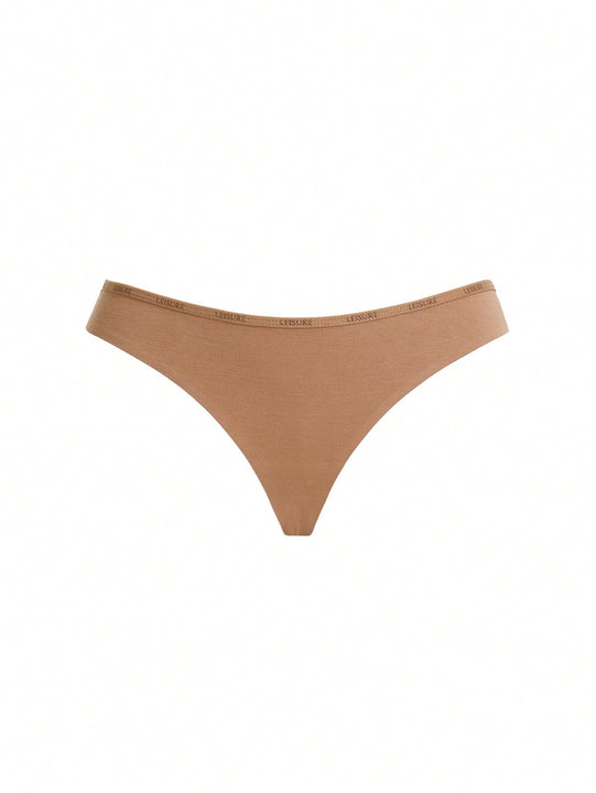 Leisure Mujeres Tangas de Tanga de unicolor para Combina con Tu Ropa Diaria (Pegamento Solido)