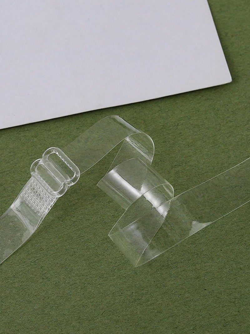 2 pares de tirantes de sosten transparentes, correa trasera invisible, tirantes antideslizantes para lenceria