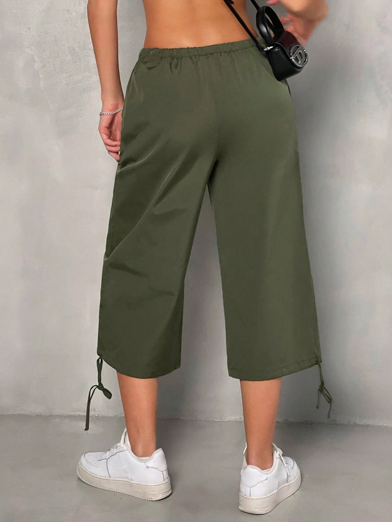 EZwear Capris Tejidos Verdes Para Mujer