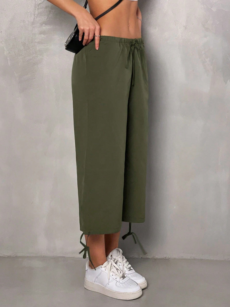 EZwear Capris Tejidos Verdes Para Mujer