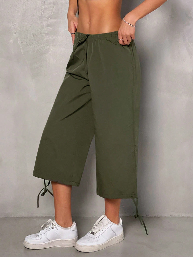 EZwear Capris Tejidos Verdes Para Mujer