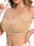 Sujetadores sin tirantes para mujer, sosten acolchado bandeau, comodo, inalambrico, sin costuras, con correas y parte superior de tubo