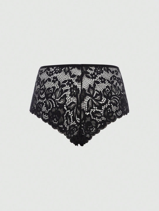 Bragas sexys con encaje en forma de triangulo para mujeres, 1 pieza