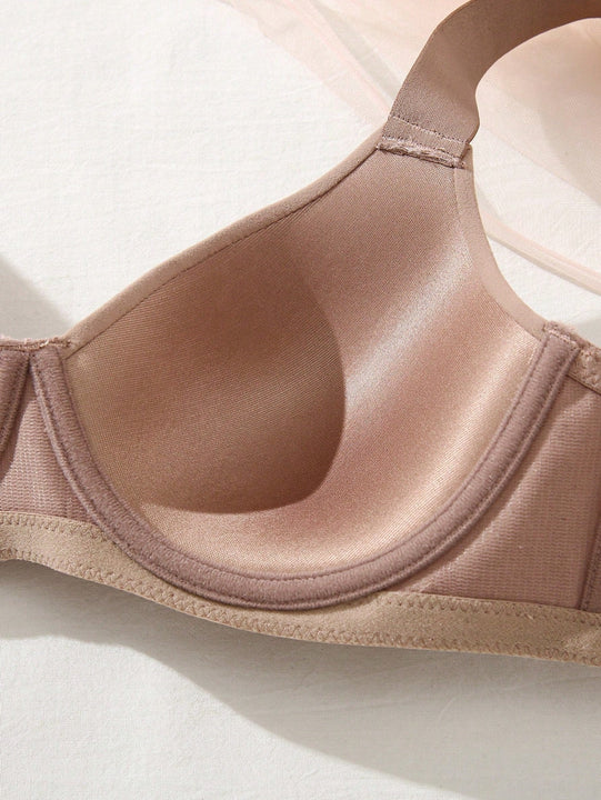 Conjunto basico de 3 sujetadores push-up sin costuras con correas anchas comodas y suaves para uso casual