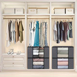 3/6pcs Bolsas de Almacenamiento de Tela Plegables de Gran Capacidad - Organizador Colapsable para Ropa, Mantas y Toallas - Perfecto para Dormitorio, Armario, Residencia Universitaria, Spa y Organización de Guardarropa, Solución de Almacenamiento para Dor