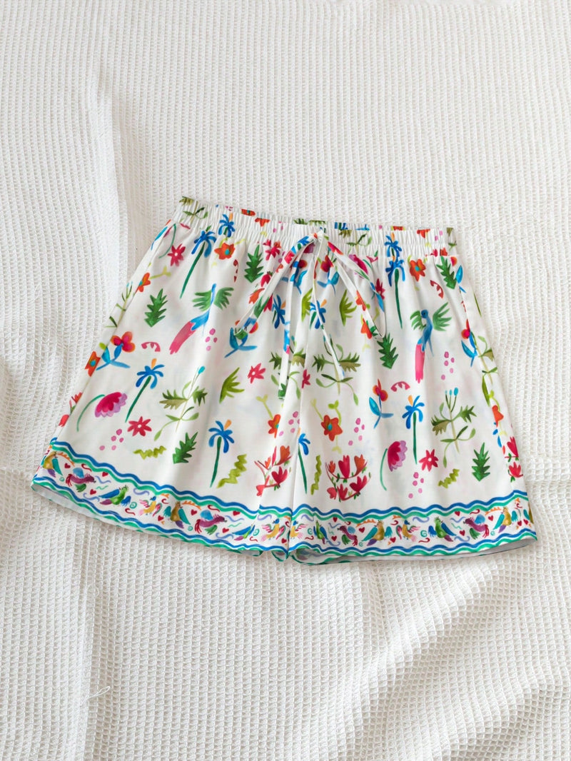 WYWH Shorts de playa sueltos y estampados para mujer para vacaciones WYWH