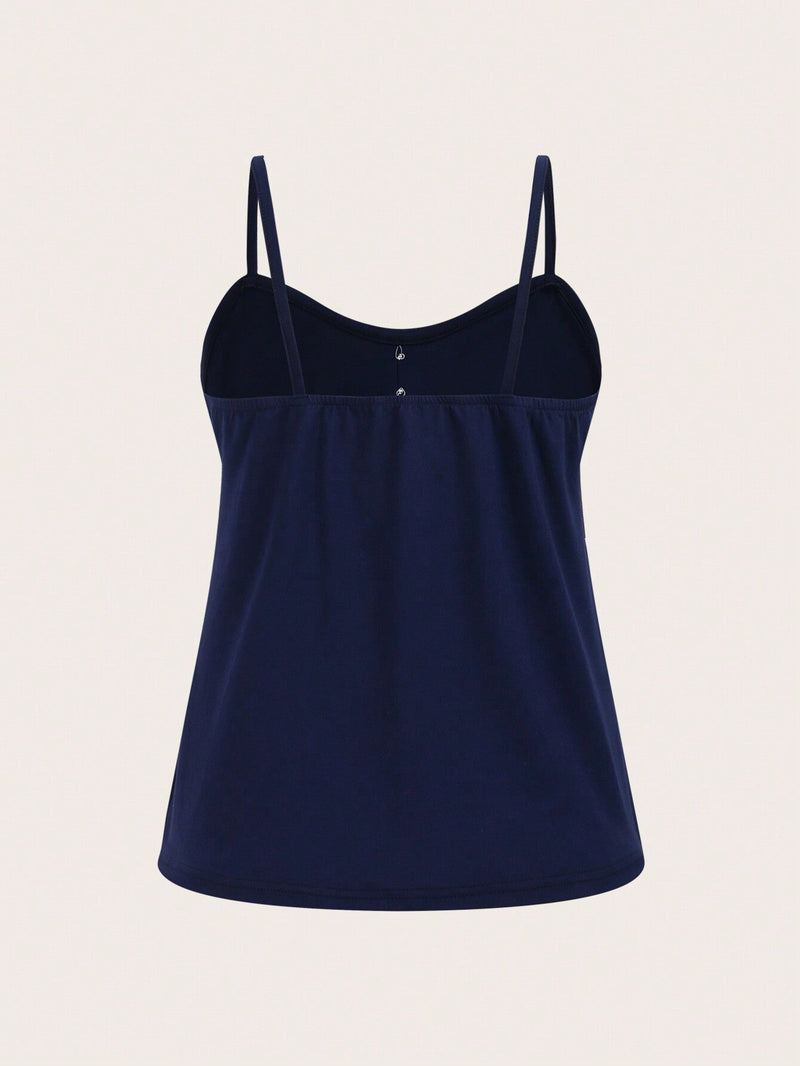 Coquette Soft Top, top lindo y comodo de uso diario para el verano. Victoria Secret Going Out Tops en color azul marino, Sling suave y comodo estilo Y2k Kpop. Tops holgados y de estilo Pijama para verano Conjuntos en Brasil y Estados Unidos