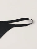 2 piezas de Sexy panties para mujeres en color Negro con diseno T-Back