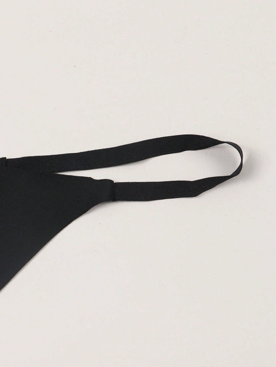 2 piezas de Sexy panties para mujeres en color Negro con diseno T-Back