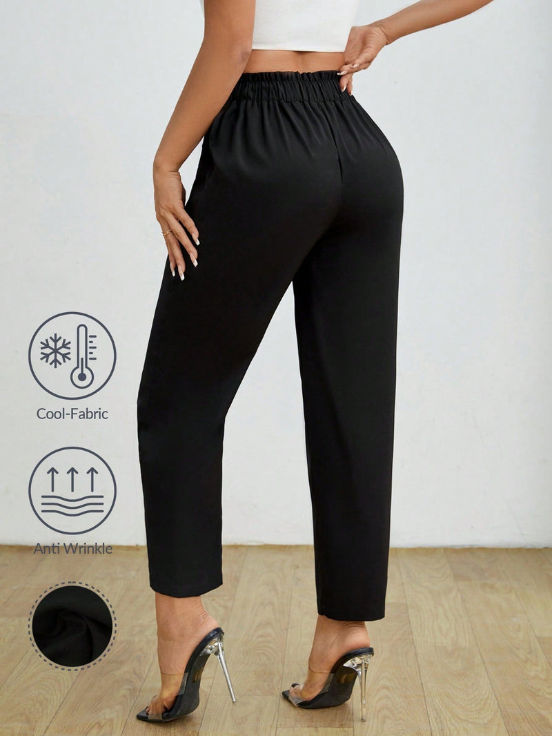 Petite pantalones de pana para mujer con cintura elastica en la parte trasera, apropiados para otono e invierno