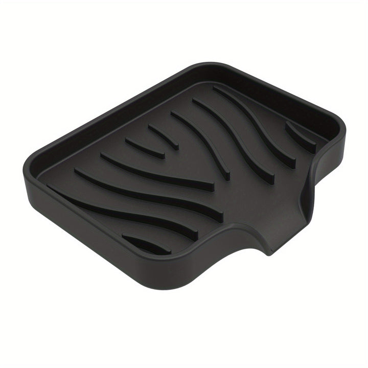 1pc Plato de Jabón de Barra Premium, Fácil de Limpiar, Bandeja/Soporte de Jabón de Silicona Suave con Drenaje Automático para Ducha, Baño, Cocina, Bañera, Mantén el Jabón Seco, Prolonga la Vida del Jabón, Decoración de Regalo de Navidad/Halloween