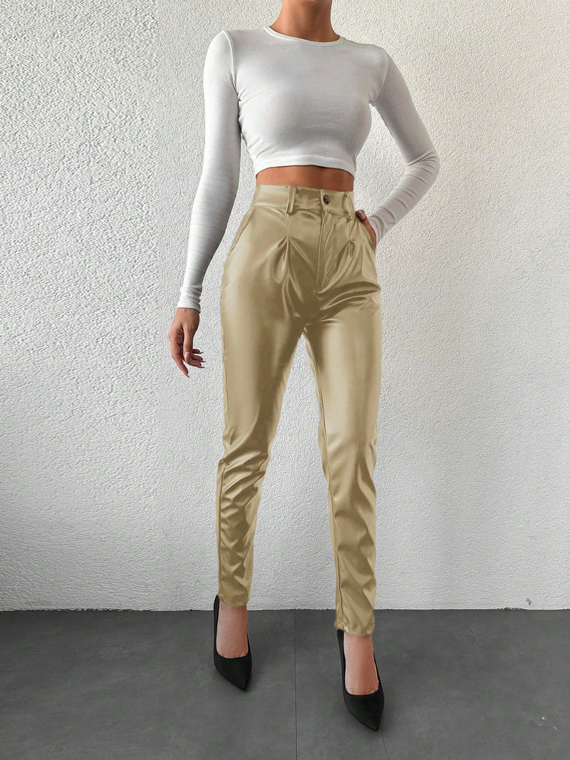 Pantalones de color liso para mujer