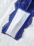 NEW  Conjunto de sujetador y panty para mujer de unicolor con detalles de encaje