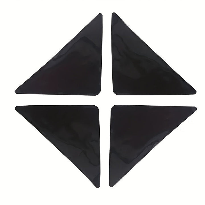 4/8pcs Almohadillas Antideslizantes Premium para Madera y Azulejos - Reutilizables y Lavables, Agarraderas Adhesivas de Doble Cara, Perfectas para Escritorios de Oficina, Camas y Más - Mantiene las Alfombras Planas y Seguras