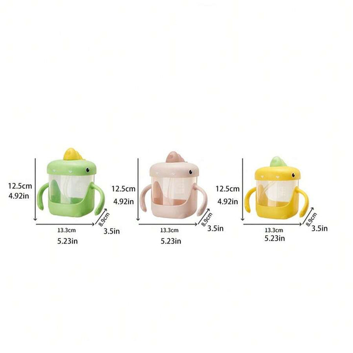 VASO ENTRENADOR PARA BEBÉ CON DISEÑO DE DINOSAURIO 300ML 35157-9 MUNBE