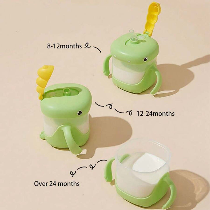 VASO ENTRENADOR PARA BEBÉ CON DISEÑO DE DINOSAURIO 300ML 35157-9 MUNBE