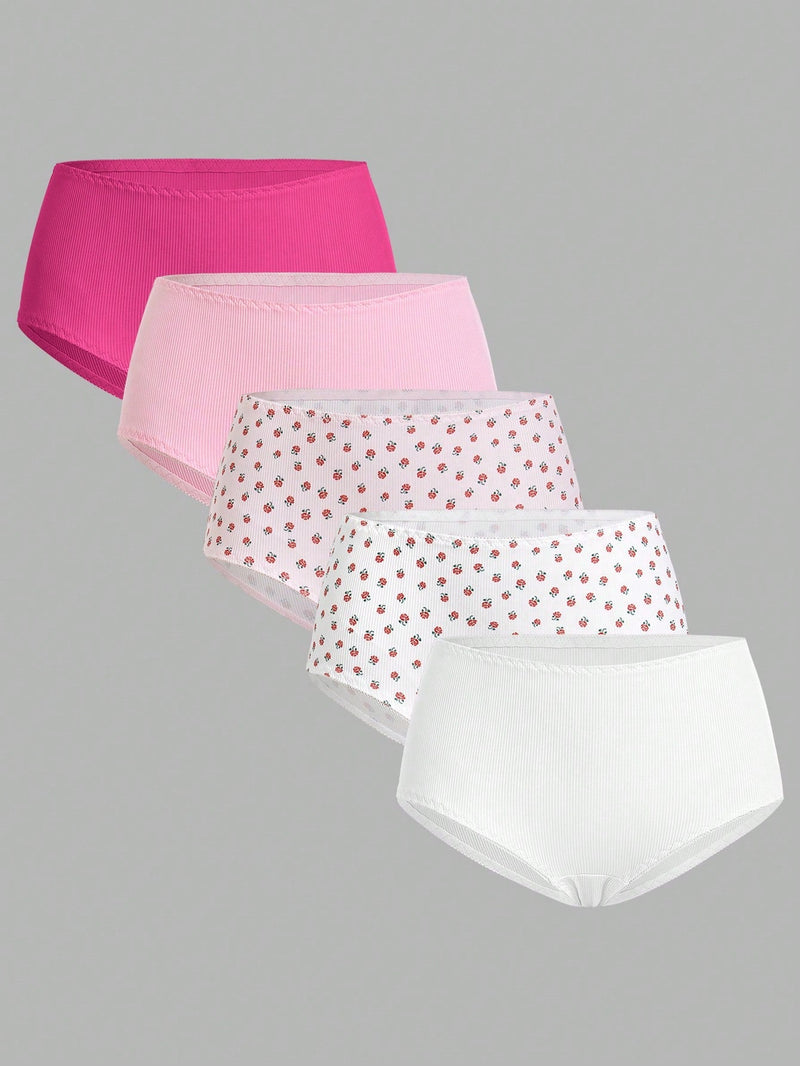 Conjunto de Tangas de triangulo casual con estampado completo para mujeres