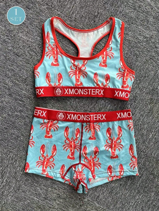 Conjunto de sujetador deportivo y bragas para mujer, camiseta de entrenamiento para mujer, conjunto de parte superior transpirable y comodo