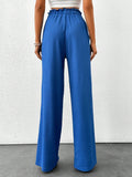 Tall pantalones de pierna ancha con cintura tipo saco