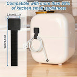 10 organizadores de cables premium: tiras de gancho y bucle para batidoras, cafeteras, licuadoras, freidoras de aire, ollas a presión y más electrodomésticos de cocina.