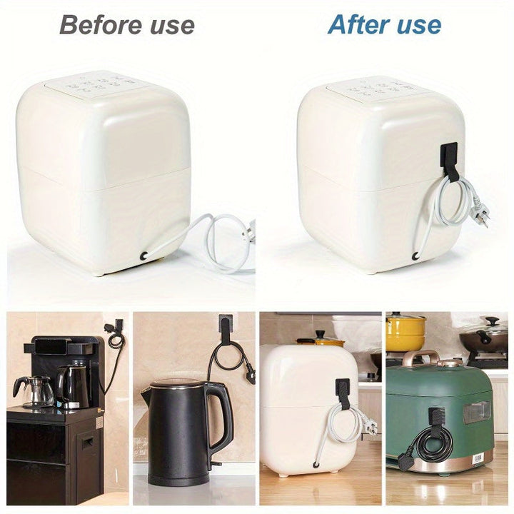 10 organizadores de cables premium: tiras de gancho y bucle para batidoras, cafeteras, licuadoras, freidoras de aire, ollas a presión y más electrodomésticos de cocina.