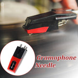Cartucho de plato giradiscos piezomagnético, no cargado, negro, otro material de plástico, con estilus de cantilever de rubí para actualización y reemplazo de tocadiscos