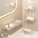 Soporte de Jabón de Pared Sin Taladrar, Artefacto de Jabón de Baño de Alta Gama para el Hogar