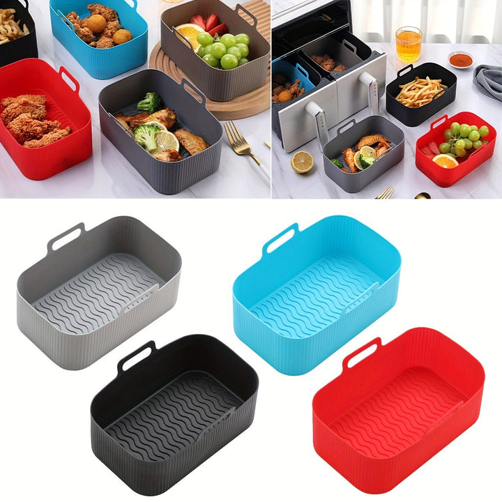 Cesta de silicona para freidora de aire – 1 bandeja para hornear antiadherente, compatible con freidoras NINJA, tapete de cocina resistente al calor para uso en cocina y restaurante