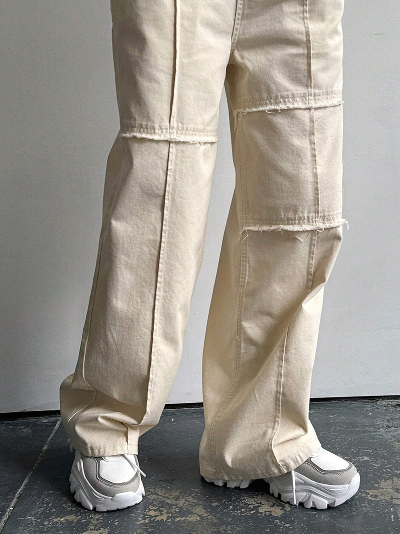 FRIFUL Pantalones de mezclilla casuales de ajuste holgado para mujeres con bolsillos y diseno de pierna ancha