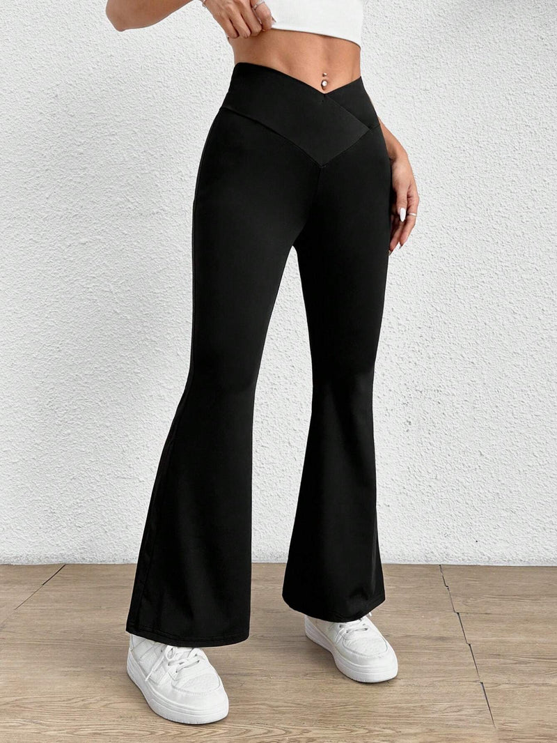 PETITE Pantalones acampanados de dos piezas de unicolor