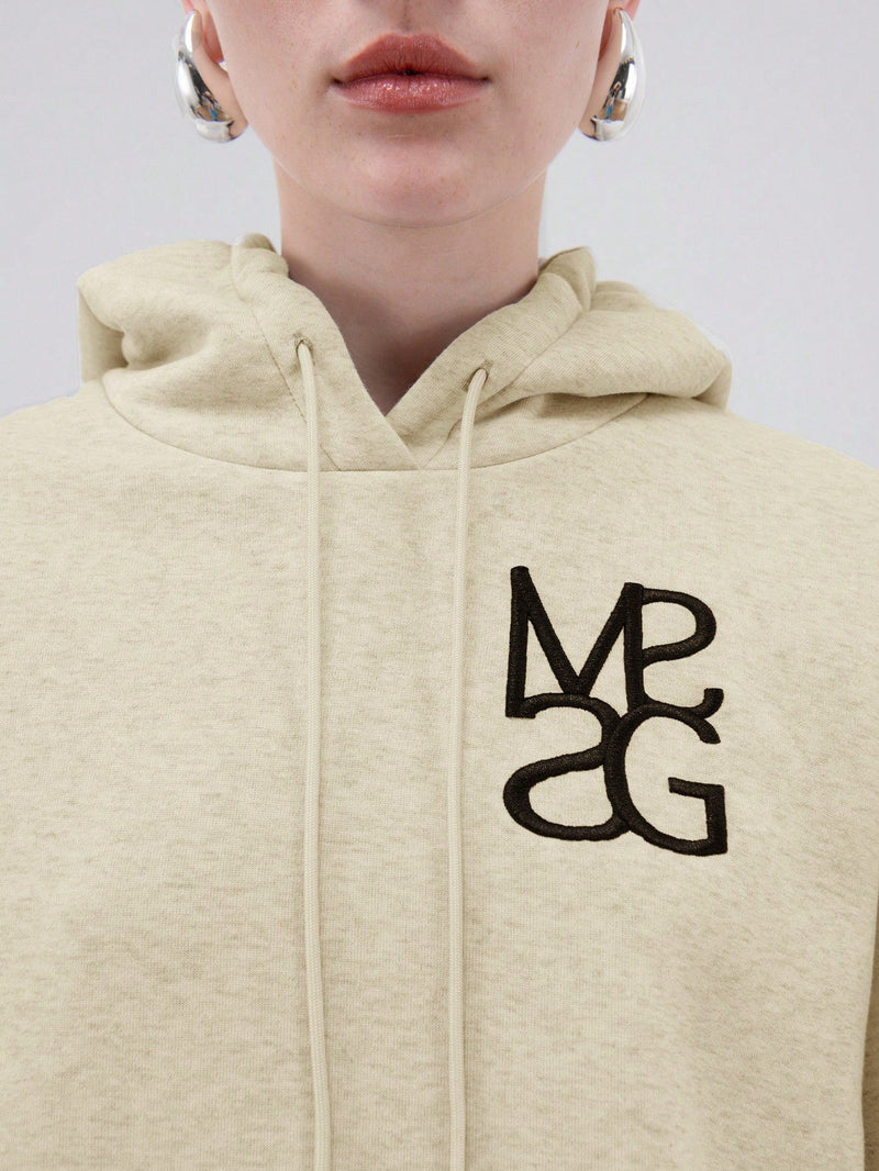 Missguided sudadera con capucha con cordones y logotipo bordado