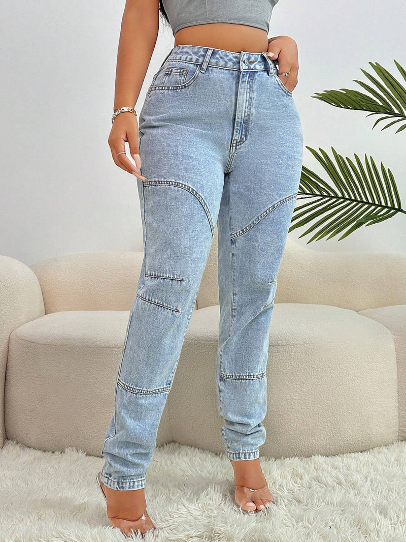 SXY Jeans informales y versatiles para uso diario, con ajuste entallado para mujer y bolsillos