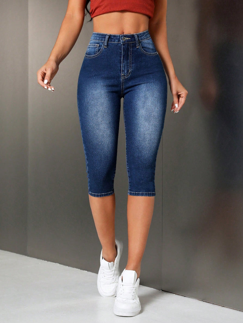 Tall Jeans casuales para mujer ajustados al Body con siete bolsillos