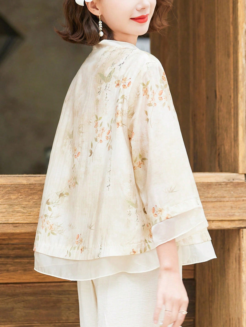 Tops Hanfu con cardigan de moda y estilo extranjero