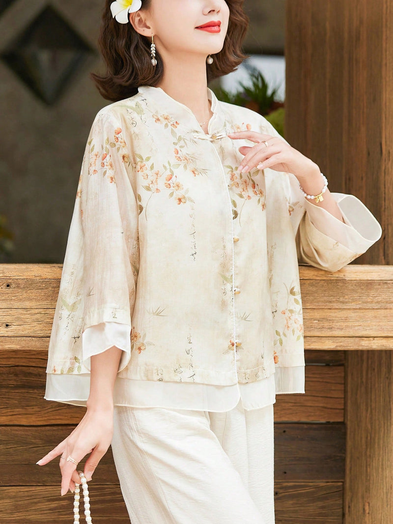 Tops Hanfu con cardigan de moda y estilo extranjero