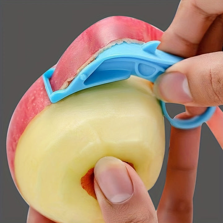 Pelador de Manzanas de Acero Inoxidable Duradero y Rojo Vibrante - Pelado Rápido, Eficiente y Fácil para Cocinas Modernas!