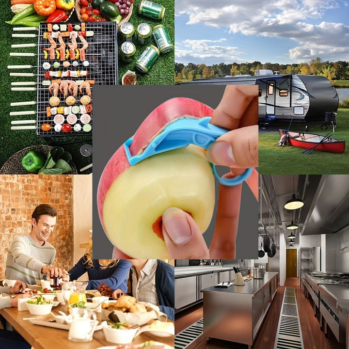 Pelador de Manzanas de Acero Inoxidable Duradero y Rojo Vibrante - Pelado Rápido, Eficiente y Fácil para Cocinas Modernas!