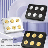 DCdray Cabezal de Ducha Mini Giratorio 360° de Alta Presión - Cabezal Cuadrado ABS Ahorrador de Agua con Flujo Ajustable para Baños Estilo Bohemio Moderno (/Blanco), Accesorio Duradero para el Baño