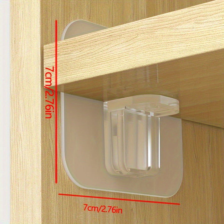 4 divisores ajustables para estantes de armario - Organizador expandible para guardarropas, baño, cocina - Instalación fácil sin taladrar con almohadillas de viscosa incluidas - Sistema de partición versátil