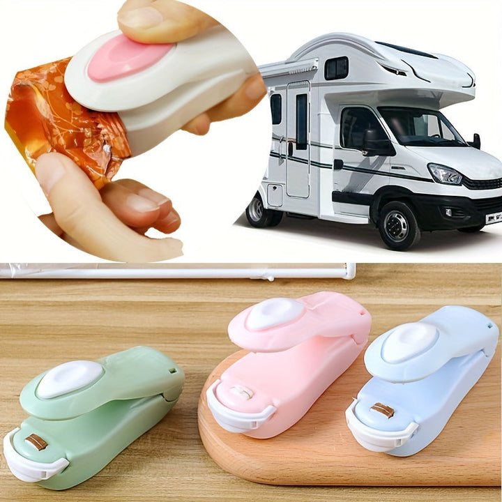 1pc/2pcs Máquina de Sellado Térmico Portátil, Ideal para Bolsas Plásticas y Cierre Hermético - Fácil de Usar, Perfecta para Hogar, Viajes y Oficina (Sin Batería)