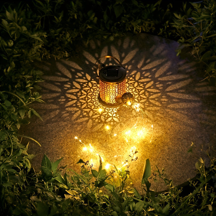 Luz de regadera de agua LED solar, ducha de flores de estrella, lámpara de suelo, adecuada para decoración de jardines al aire libre, luces de paisaje, césped de senderismo, luces de patio, se puede regalar a la familia y amigos -