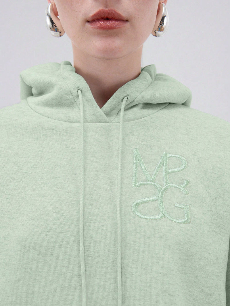 Missguided sudadera con capucha con cordones y logotipo bordado