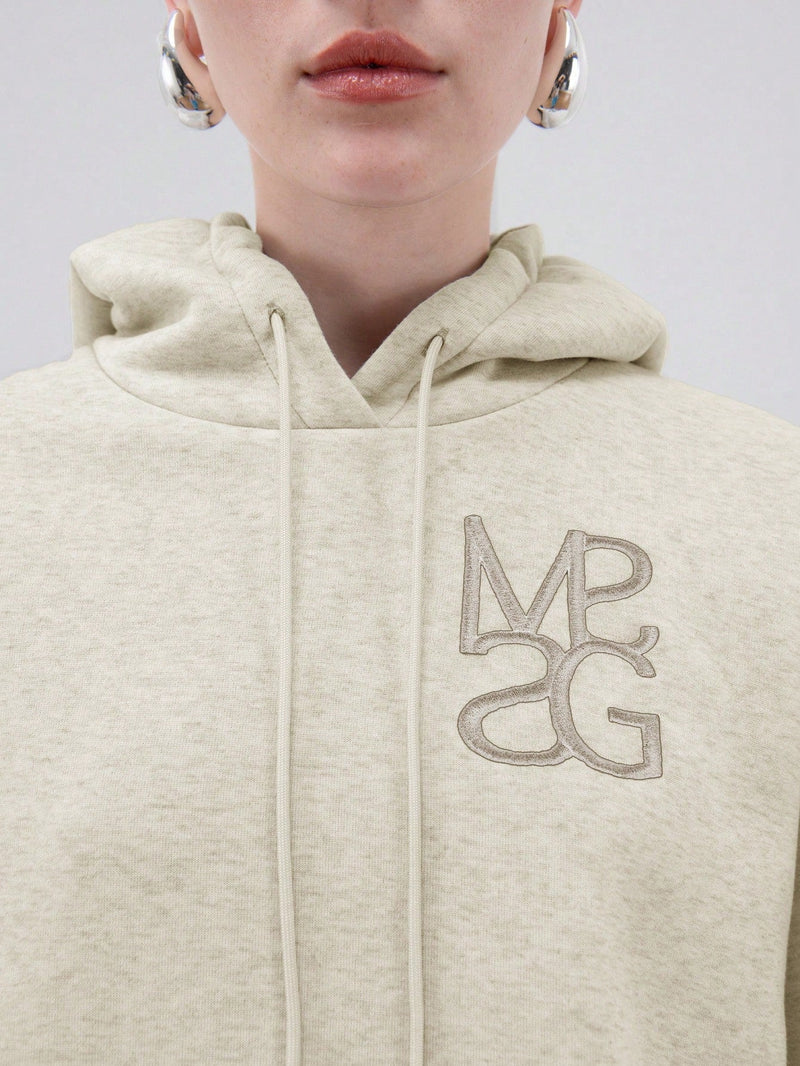 Missguided sudadera con capucha con cordones y logotipo bordado