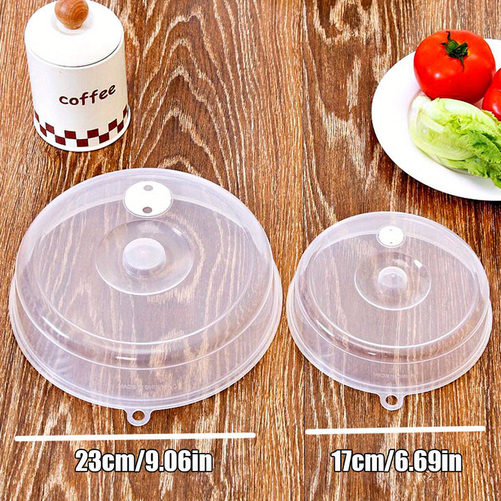 2 paquetes de tapas de calentamiento selladas aptas para microondas para la conservación de alimentos en la cocina, tapas de platos transparentes sin BPA para verduras y frutas, aptas para el contacto con alimentos, resistentes al calor - juego de 23,01