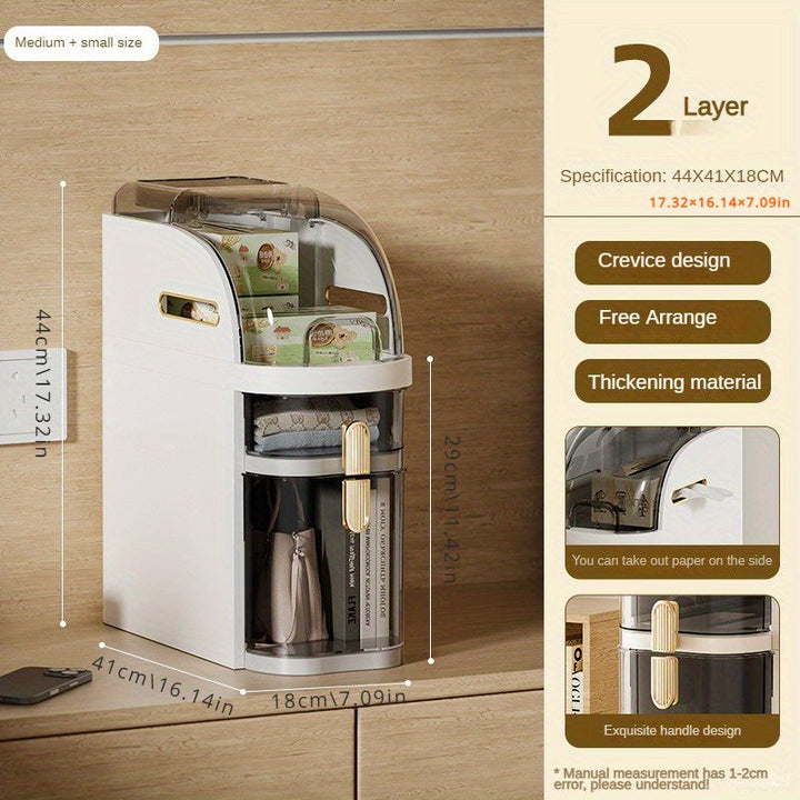 Carrito de Almacenamiento Delgado y Versátil - Organizador de Plástico Multiusos para Snacks, Cosméticos y Más - Ideal para el Hogar, Residencias Estudiantiles y Baños