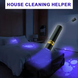 1 pieza de linterna mini de 395NM - Linterna portátil, recargable por USB, lámpara de uñas multifuncional y detector de orina de mascotas, batería de litio, sin fragancia para la higiene hotelera, detección de manchas y inspección de alfombras, herramien