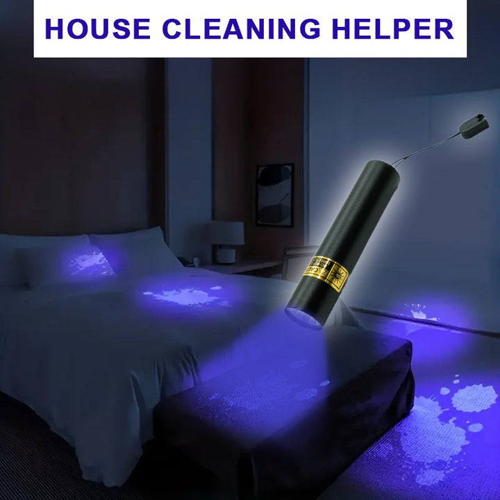 1 pieza de linterna mini de 395NM - Linterna portátil, recargable por USB, lámpara de uñas multifuncional y detector de orina de mascotas, batería de litio, sin fragancia para la higiene hotelera, detección de manchas y inspección de alfombras, herramien