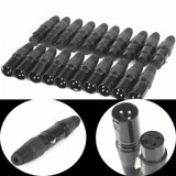 10 Pares de Conectores XLR DMX 3-Pines - Macho/Hembra Pasivo con Contactos Dorados para Señales de Audio y Iluminación Escénica - No Requiere Controlador de Potencia