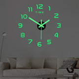 [Reloj Luminoso Silencioso de Pared] Reloj de Pared de Acrílico Luminoso Silencioso 1ud - Funciona con Batería, Números que Brillan en la Oscuridad, Instalación Fácil de Hacer Tú Mismo - Decoración para Sala de Estar y Dormitorio