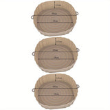 3 paquetes de revestimientos de silicona para freidoras de aire - 18,01 cm, alfombrillas reutilizables antiadherentes para cestas, bandejas de silicona de grado alimenticio, utensilios de cocina para freír con aire, hornear, accesorios para horno
